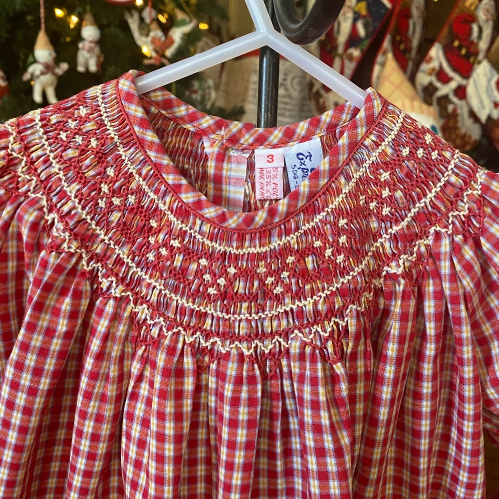 Orient Expressed Inc Smocked Toddler Girls Dress size 3 - Picture 6 of 16